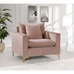 Naomi Pink Velvet Chair Naomi_Chair_Pink by Meridian Furniture 3