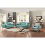 Deryn White And Teal Fabric Accent Chair 8327TL-1S by Homelegance 3