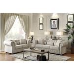 Savonburg Neutral Tone Fabric Love Seat 8427-2 by Homelegance in set