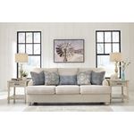 Traemore Ivory Linen Fabric Queen Sleeper Sofa-3