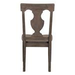 Toulon Dark Oak Distressed Dining Side Chair 5438SBack