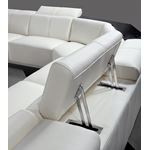 Contemporary Leather Sectional- 3