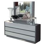 ESF Mangano White Grey 3 Drawer Dresser