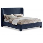 Penny Navy Chenille Upholstered Bed By Meridian Furniture