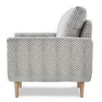 Deryn White And Grey Fabric Accent Chair 8327GY-1S by Homelegance side