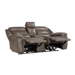 Kennett Taupe Leather Power Reclining Loveseat-3