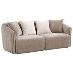 Townsend Latte Chenille Rolled Arm Sofa 504754 By Coaster