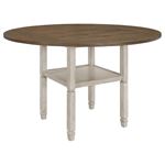 Sarasota Drop Leaf Square to Round Counter Height Dining Table 192818 By Coaster