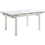 Wexford Glass Top and Chrome Extension Dining Table 106281 By Coaster