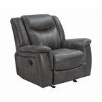 Conrad Grey Leatherette Recliner 650356 By Coaster