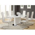 Anges Modern White Dining Table 102310 by Coaster in Set White