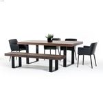 Modrest Lola Modern Wenge Walnut Dining Table 3