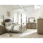 The Corinne 4pc King Poster Bedrooom Set in Sun Dried Acacia