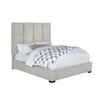 Panes Beige Velvet Queen Tufted Upholstered Panel Bed 315850Q By Coaster