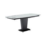 2417 White Ceramic Top Marble Design Extention Dining Table - 47 Inch By ESF Furniture