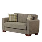 Barato Brown Upholstered Convertible Loveseat with Storage By Ottomanson