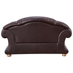 Apolo Tufted Brown Leather Love Seat By ESF Furniture 3