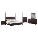 Emberlyn Rich Brown 5 Piece Queen Poster Bedroom Set 223061KE-S5