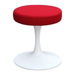 Red and White 16" Flower Stool Chair FMI9251 By Fine Mod Imports
