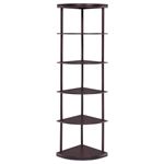 5 Shelf Corner Bookshelf 800279 Front