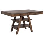 Dewey Walnut Rectangle Counter Height Dining Table 115208 By Coaster