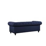 Chesterfield Navy Linen Tufted Sofa Chesterfield_Sofa_Navy by Meridian Furniture 3
