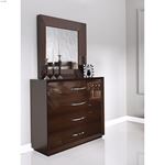 Carmen Walnut Bedroom Collection by Franco Spain Single Dresser