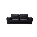 Julie Modern Black Leather Sofa