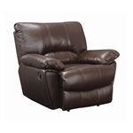 Clifford Chocolate Leather Reclining Chair 600283 by Coaster