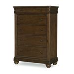 Coventry Five Drawer Chest in Classic Cherry Finish Wood By Legacy Classic