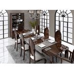 Carmen Walnut Lacquer Modern Dining Table by Franco Spain open