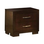 Jessica Cappuccino 2 Drawer Nightstand 200712 by Coaster