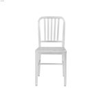 Cafe Side Chair Matte Aluminum 04180 - Set of 2