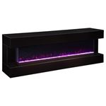 Vallerie 71 inch Black TV Stand with Visual Fla-3