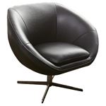 Dolly Black Modern Accent Chair by BH Designs