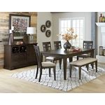 Makah Brown Upholstered Dining Side Chair 5496S in Set