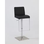 Modern Black Adjustable Height Swivel Bar Stool 0813 By Chintaly