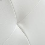Click Modern White Leatherette  Arm Chair - Set-3