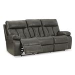 Willamen Quarry Reclining Sofa with Drop Down Table 14801 By Signature Design by Ashley