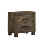 Woodmont Rustic Golden Brown 2 Drawer Nightstand 222632 By Coaster