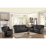 Laurelton Chocolate Reclining Chair 9636-1 in set