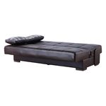 Soho Brown Leatherette Convertible Sofa Bed wit-3