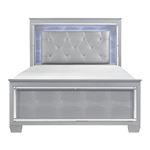 Allura Silver Full Panel Bed 1916F-1 By Homelegance