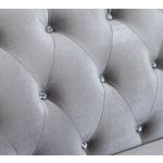 Frostine Silver Button Tufted Sofa 551161-3