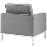 Loft Modern Light Grey Fabric Tufted Chair EEI-2050-LGR by Modway 3