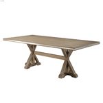 Beaugrand Grey Oak Trestle Dining Table 5177-84 by Homelegance