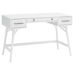Mugga 47 inch White 3-Drawer Writing Desk 800745 By Coaster