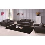 Julie Modern Black Leather Sofa By BH