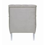 Avonlea Light Grey Velvet Chair 508463 by Coaster Back