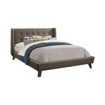 Carrington Grey Fabric Tufted Full Bed 301061F By Coaster